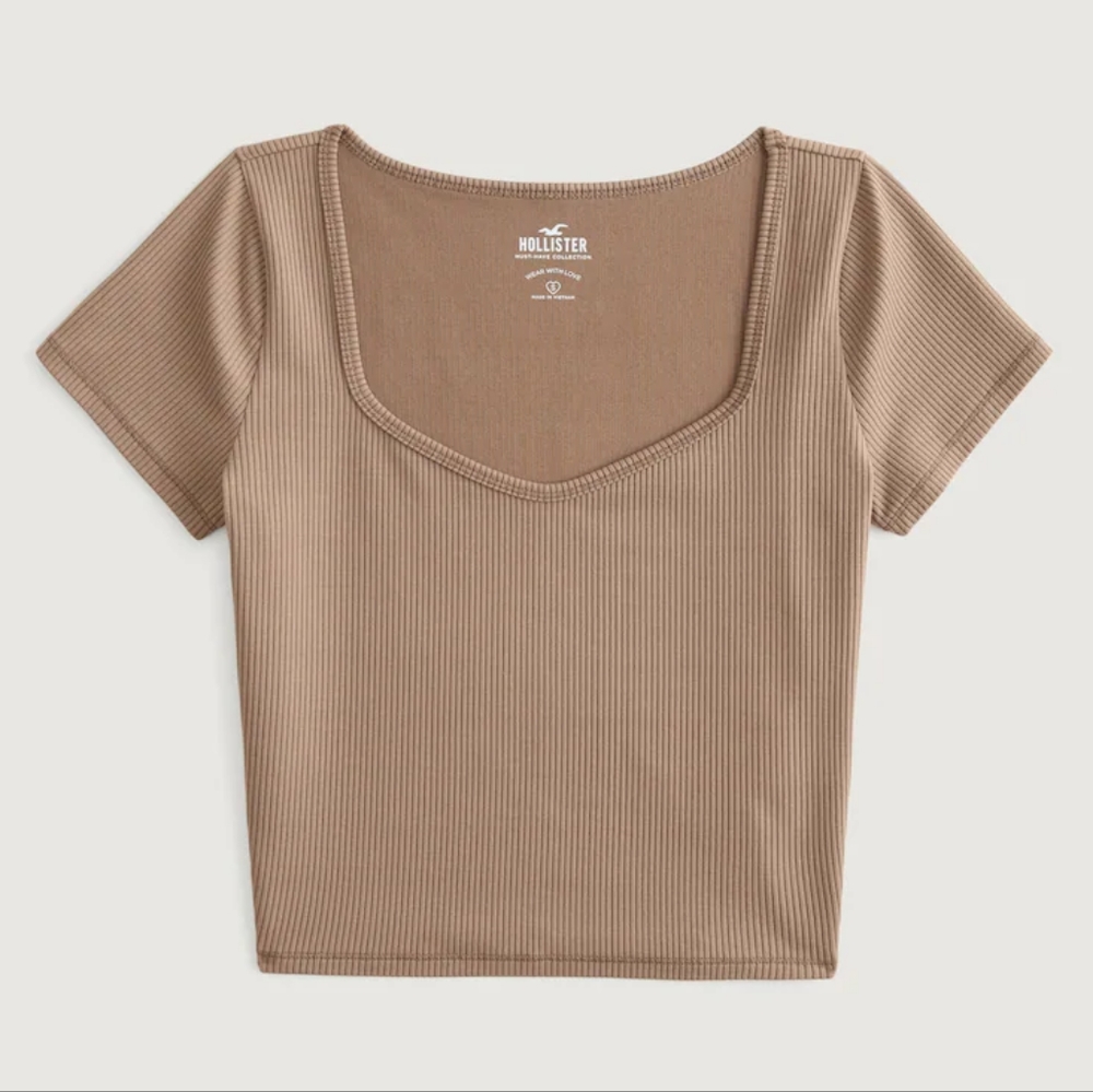 Hollister Brown Sweetheart Baby Tee